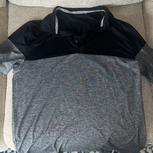 Black and Gray Polo Shirt